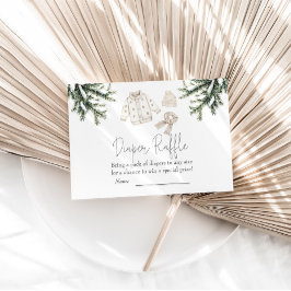 Baby Het is een koude buitenste Baby shower luiers Informatiekaartje