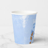 Baby Het is een koude Snowflake Blue Boy Shower Papieren Bekers (Rechts)