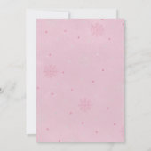 Baby Het is het koude Baby shower-roze karton Kaart (Achterkant)