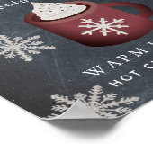 Baby Het is het koude bord met warme chocolade bor Poster (Hoek)