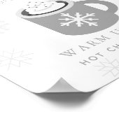 Baby Het is het Koude Grijze Warm Chocolate Bar-te Poster (Hoek)