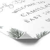 Baby Het is het Koude Onthaal van het Baby shower Poster (Hoek)