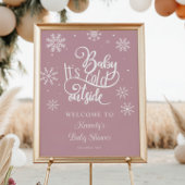 Baby Het is het Koude Onthaal van het Baby shower Poster