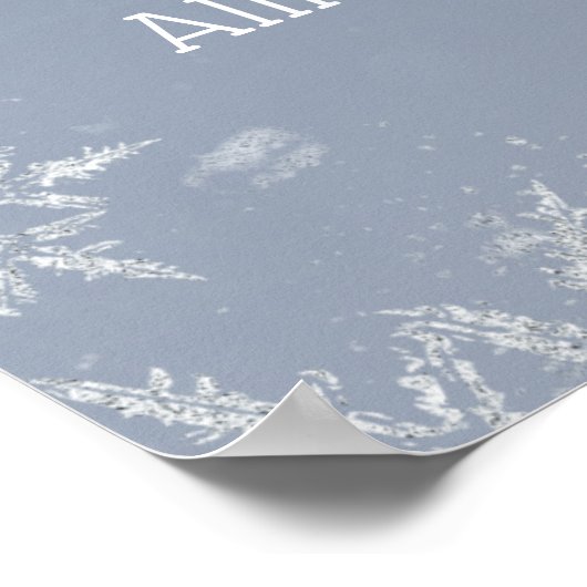 Baby Het is het Welkomstteken van het Baby shower  Poster (Hoek)