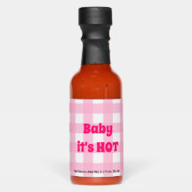 Baby het is HOT Pink Gingham Check Girl Baby showe