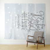 Baby Het is Kold Outside Boy Baby shower Backdrop Wandkleed (In Situ (horizontaal))