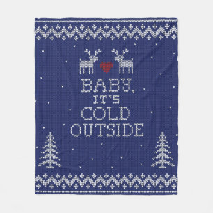 Baby, het is Kold Outside Sweater Knit Blanket Fleece Deken