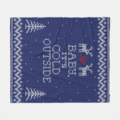 Baby, het is Kold Outside Sweater Knit Blanket Fleece Deken (Voorkant (Horizontaal))