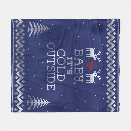 Baby, het is Kold Outside Sweater Knit Blanket Fleece Deken (Voorkant (Horizontaal))