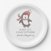 Baby Het is koud Bord voor Baby shower buiten het  (Voorkant)