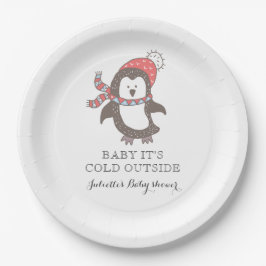 Baby Het is koud Bord voor Baby shower buiten het 