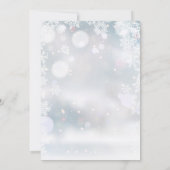 Baby het is koud buiten 4 foto sneeuw Kerstmis Feestdagenkaart (Achterkant)