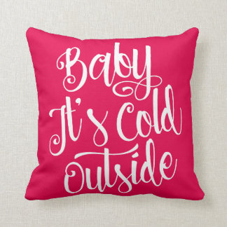 Baby Het is Koud Buiten Aangepaste kleur Kussen
