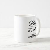 Baby Het is koud buiten aangepaste script grappig Koffiemok (Voorkant rechts)