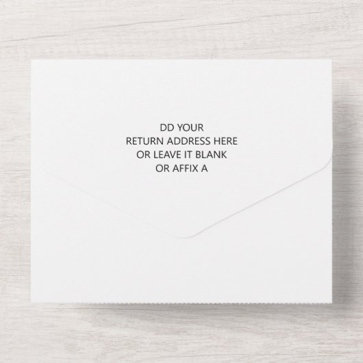 Baby het is koud buiten All In One Uitnodiging (Achterkant)