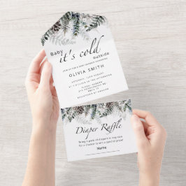 Baby het is koud buiten All In One Uitnodiging