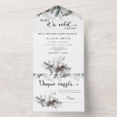 Baby het is koud buiten All In One Uitnodiging (Binnen)