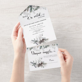 Baby het is koud buiten All In One Uitnodiging