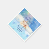 Baby Het is Koud Buiten Arctic Animals Baby shower Servet (Hoek)