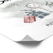 Baby het is koud buiten Babies zijn lief Poster (Hoek)