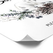 Baby het is koud buiten Babies zijn lief Poster (Hoek)