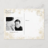 Baby het is koud buiten Baby Girl Baby shower Uitnodiging Briefkaart (Achterkant)