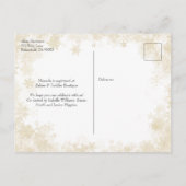 Baby het is koud buiten Baby Girl Baby shower Uitnodiging Briefkaart (Achterkant)