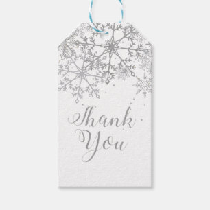 Baby Het is koud Buiten Baby Showe Silver Cadeaulabel