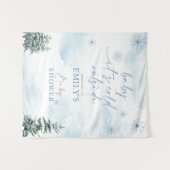 Baby Het is koud buiten Baby shower achtergrond Wandkleed (Voorkant (horizontaal))