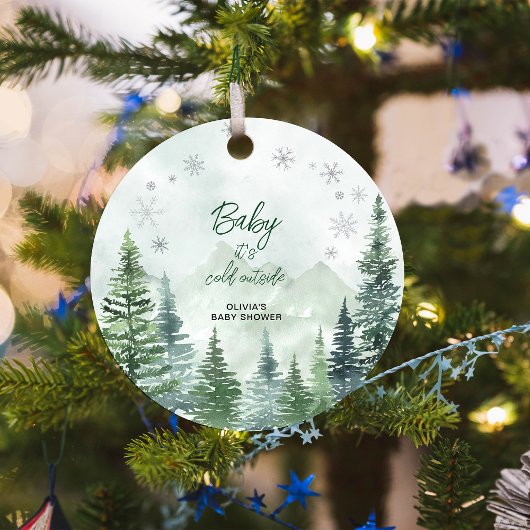 Baby het is koud buiten Baby Shower Bedankjes Labels