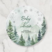 Baby het is koud buiten Baby Shower Bedankjes Labels (Voorkant)