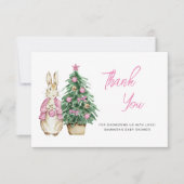 Baby het is koud buiten baby shower bedankt kaart (Voorkant)