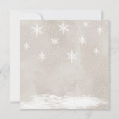 Baby het is koud buiten baby shower blanco kaart (Achterkant)