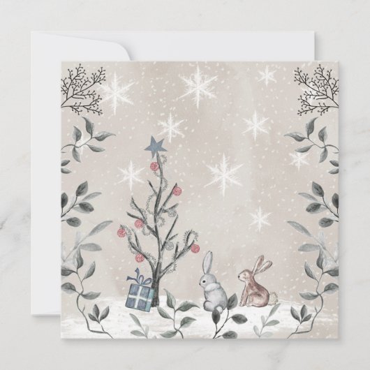 Baby het is koud buiten baby shower blanco kaart (Voorkant)