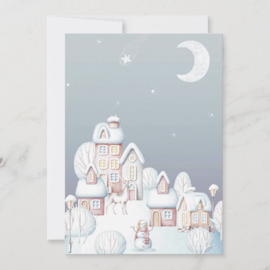 Baby het is koud buiten baby shower blanco kaart (Voorkant)