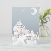 Baby het is koud buiten baby shower blanco kaart (Staand voorkant)