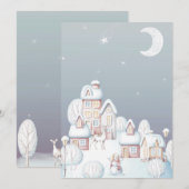 Baby het is koud buiten baby shower blanco kaart (Voorkant / Achterkant)