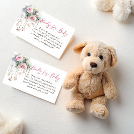 Baby Het is koud buiten baby shower boek aanvraag Informatiekaartje