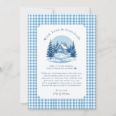 Baby Het is koud buiten Baby shower Dank je Bedankkaart (Voorkant)