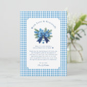 Baby Het is koud buiten Baby shower Dank je Bedankkaart (Staand voorkant)