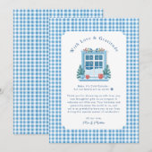 Baby Het is koud buiten Baby shower Dank je Bedankkaart (Voorkant / Achterkant)