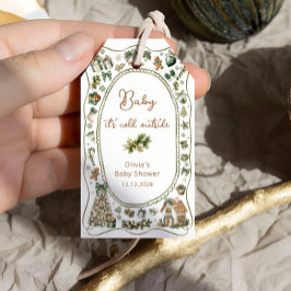 Baby Het is koud buiten Baby shower Dank je Cadeaulabel