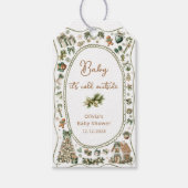 Baby Het is koud buiten Baby shower Dank je Cadeaulabel (Voorkant)