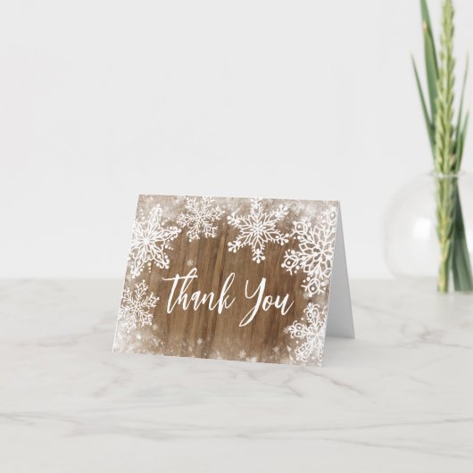 Baby het is koud Buiten Baby shower Dank je kaart (Voorkant)