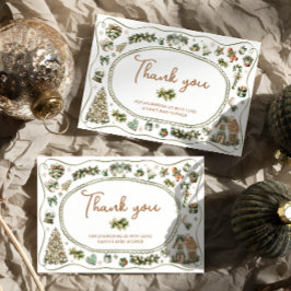 Baby Het is koud buiten Baby shower Dank je Kaart