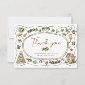 Baby Het is koud buiten Baby shower Dank je Kaart (Voorkant)