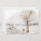 Baby het is koud buiten Baby shower Dank u Card Kaart (Achterkant)