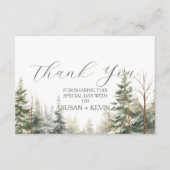 Baby Het is koud buiten Baby shower dank u kaart (Voorkant)