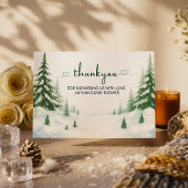 Baby Het is koud buiten Baby shower dank u kaart