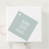Baby het is koud buiten baby shower feestvierkant bedankjes labels (In situ)